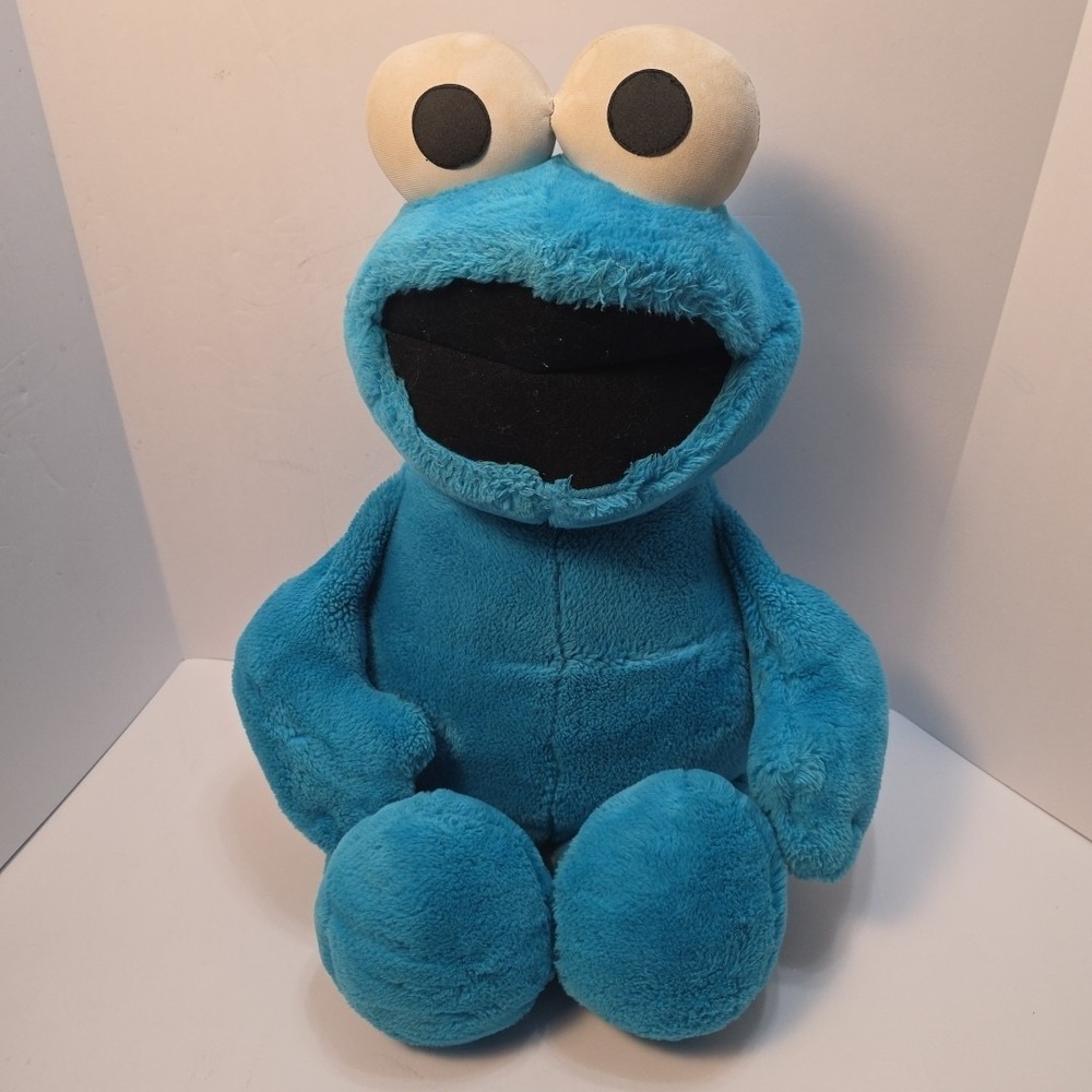 Vintage Cookie Monster Large Plush 1995 Tyco Jim Hanson Preschool Toys, Inc. 26"
